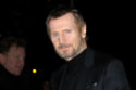 Liam Neeson outside The Late Show / Photo Credit: NYKC/Famous
