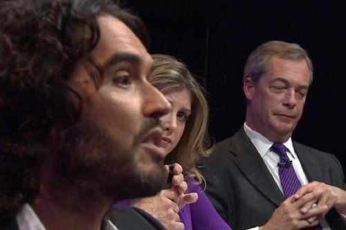 BBC Question Time Gets Heated As Audience Turn On Russell Brand, Nigel ...