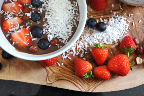 Vegan Mocha Protein Smoothie Bowl