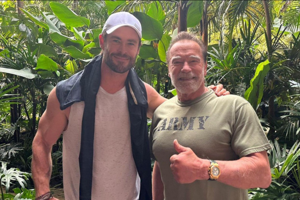 Chris Hemsworth and Arnold Schwarzenegger (c) Instagram
