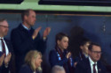 William, Prince of Wales and Prince George went to a football match
