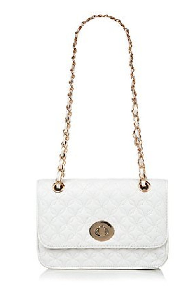 cream chain shoulder bag