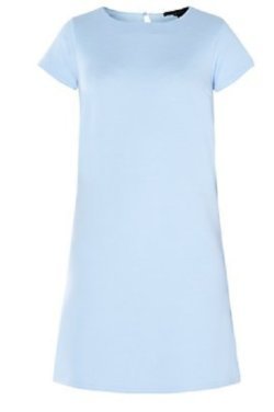 light blue jersey dress