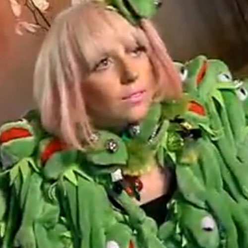 gaga kermit dress