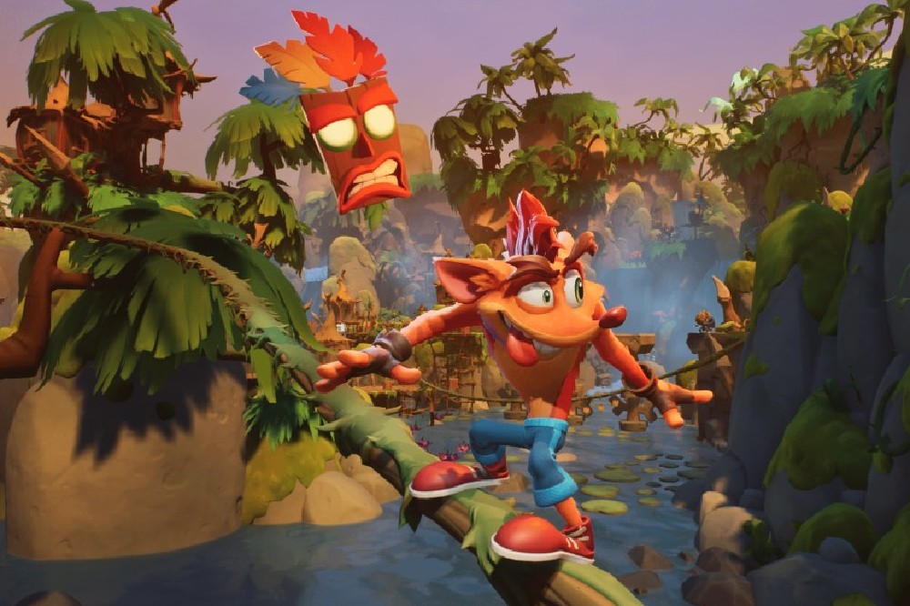 Crash and Aku Aku sliding to the rescue / Press Credit: Activision