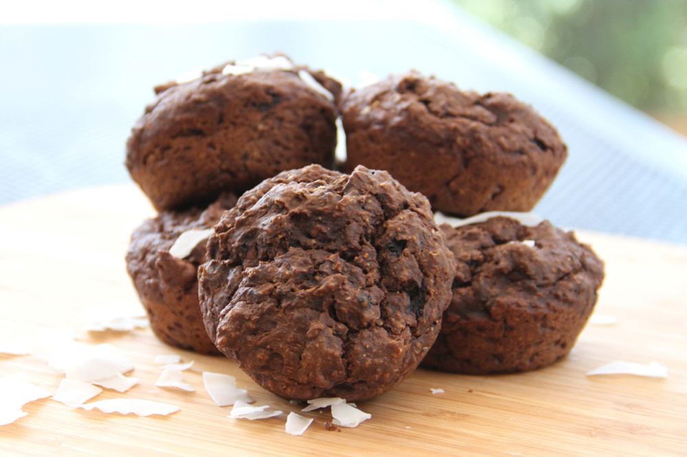 Vegan Chocolate and Avocado Muffins