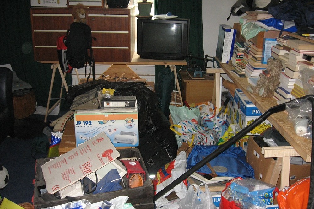 Clutter in the spare room