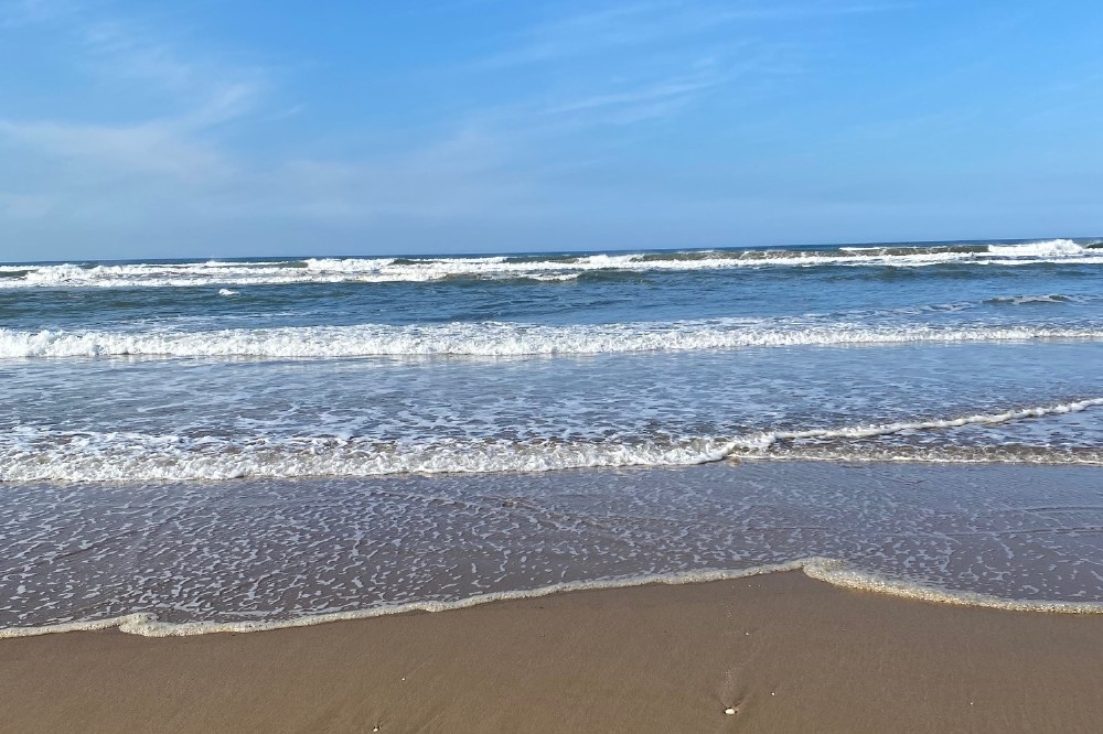 The beach at The Bay Filey Resort