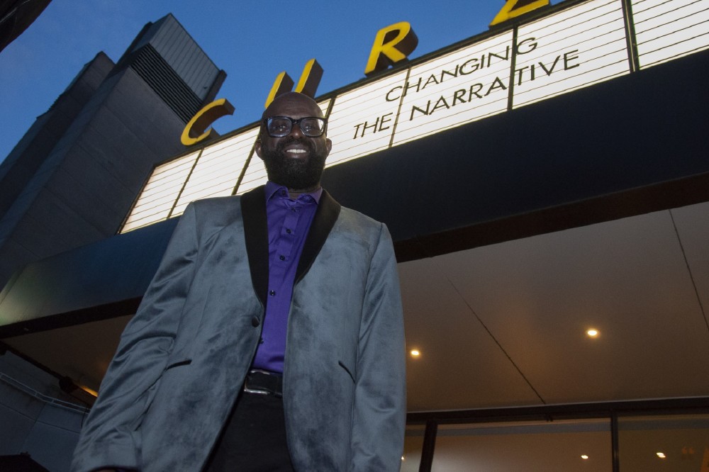 Filmmaker Ed Accura at the London Premiere of Changing-the-Narrative