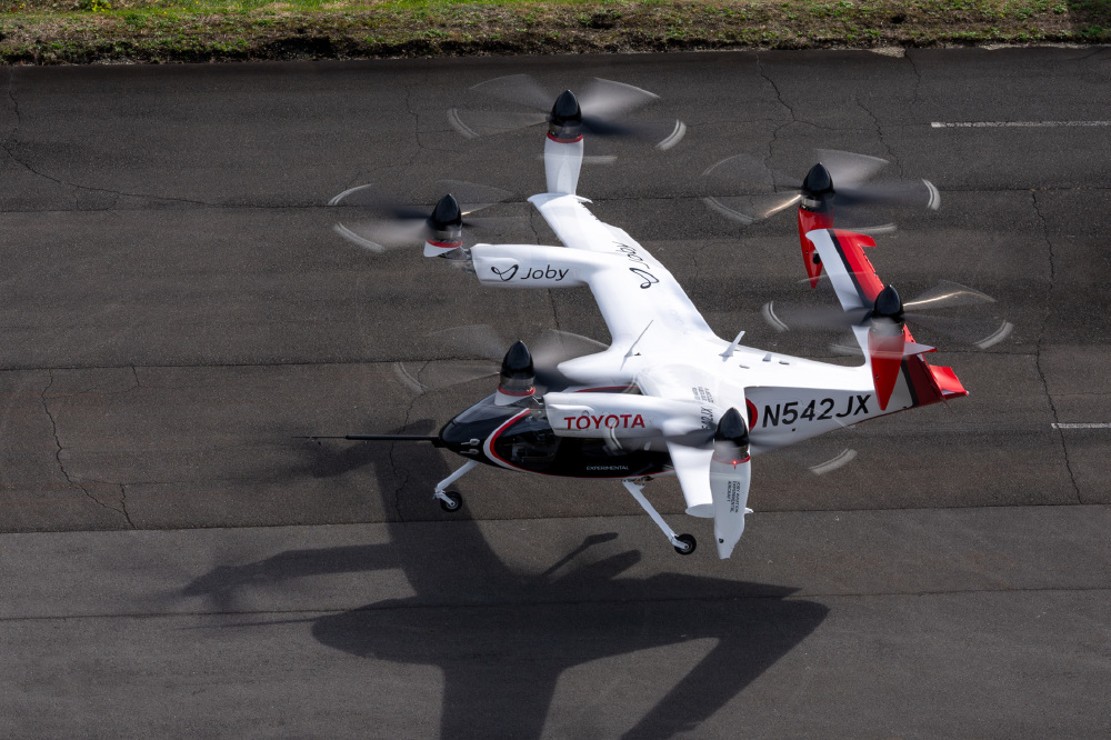 The Joby electric vertical takeoff and landing aircraft