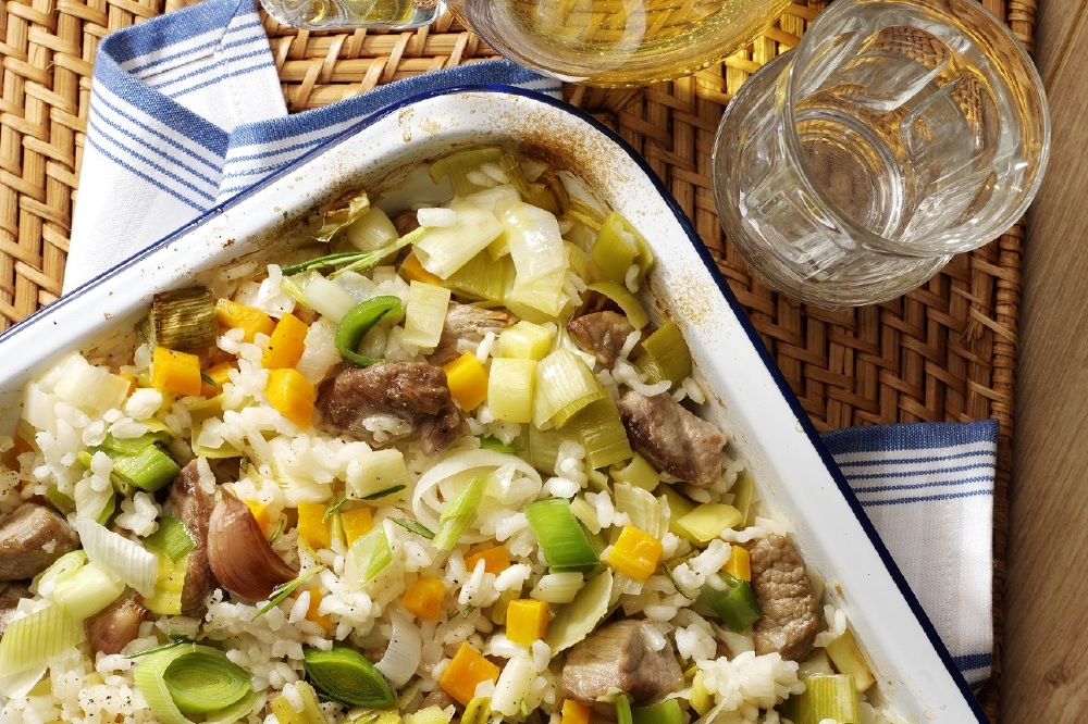 One-Pot Oven Baked Lamb And Leek Risotto