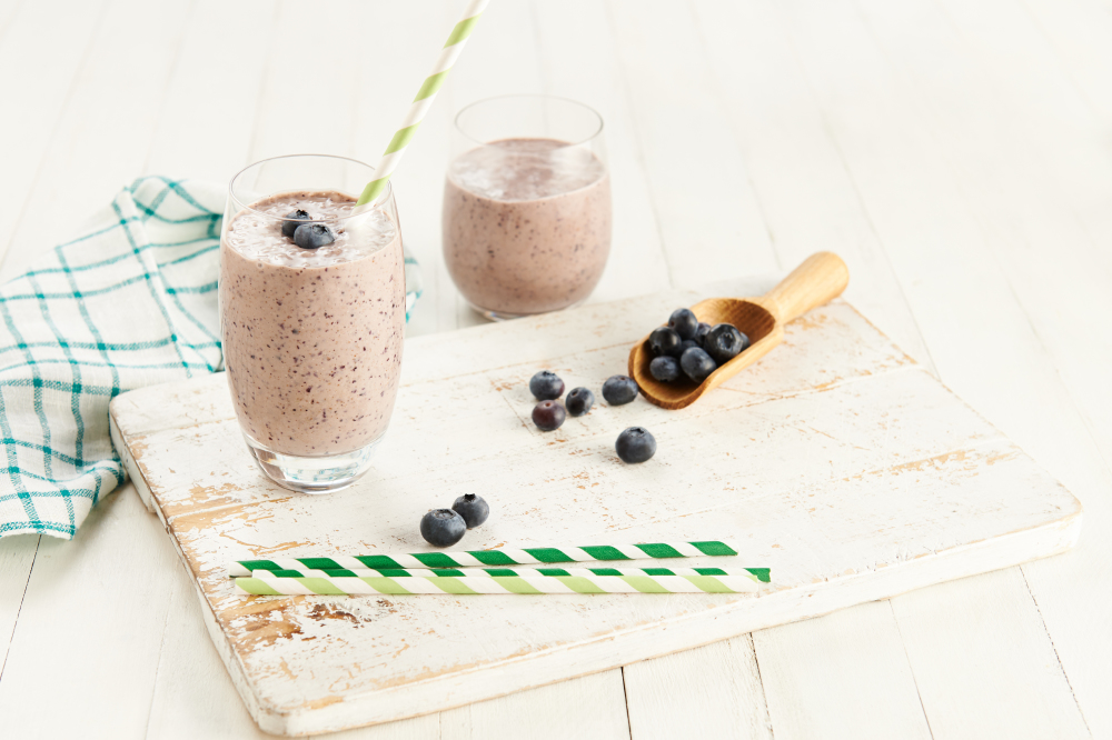 Blueberry & Almond butter Smoothie Recipe