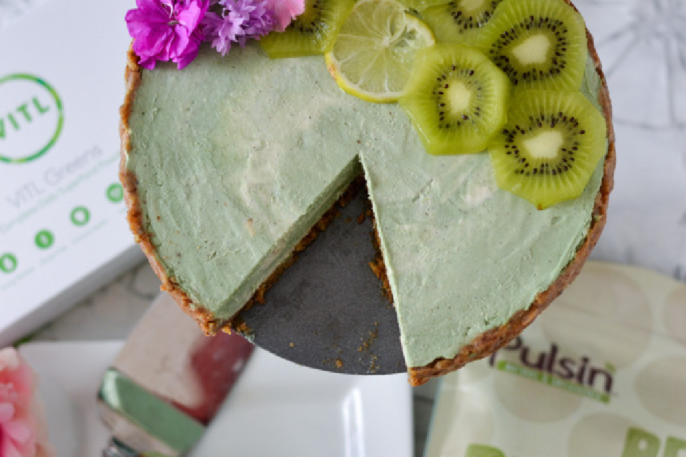 Vegan protein cheesecake