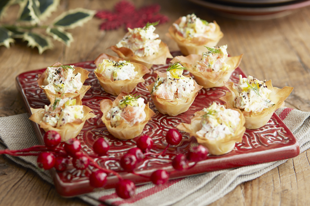 Smoked Salmon And Piccalilli Mini Tarts