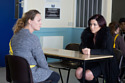 Janine's visited by Kat / Credit: BBC