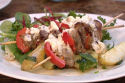  BBQ lamb and red pepper kebabs