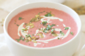 Beetroot Soup With Cumin Cashew Cream