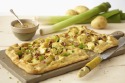 Cheesy Bacon, Leek and Potato Tart