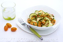 Golden Santini’ And Courgette Salad With Chilli, Garlic, Lemon And Mint