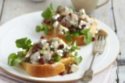 Creamy Tarragon And Pancetta Mushrooms On Toasted Brioche With Watercress