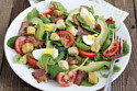 Egg, Avocado and Crispy Bacon Salad