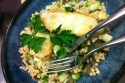 Healthy Recipes: Fillet of Halibut with Giant Couscous