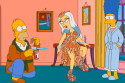 Lady Gaga's meat dress on Simpsons