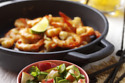 Garlic & Chilli Prawns With Pink Lady Apple, Avocado & Lime Salsa