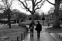 Guy and Madeline on a Park Bench