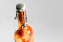 The sauce is made of habanero chilli peppers, one of the hottest available peppers