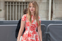 Jennifer Lawrence looks beautiful in bright Dior