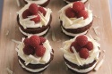 Spring Desserts: Mini Chocolate and Raspberry Nests