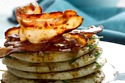 Fresh Herb Pancakes With Crispy Pancetta and Maple Syrup