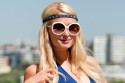 Paris Hilton layered on the bling 