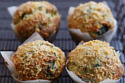 Parmigiano Reggiano and Spinach Muffins