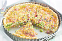 Minted pea & pancetta quiche