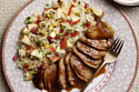 Pink Lady Apple Persian Jewelled Rice With Pan-Seared Pomegranate Duck 