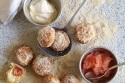 Pink Lady Apple Doughnuts with Apple Purée