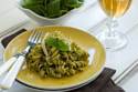 Pistachio pesto with gluten free pasta