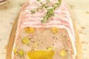 Pork, nectarine and pistachio terrine