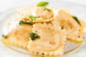 Pumpkin Ravioli with Butter and Sage