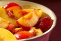 Roasted stone fruits with vanilla