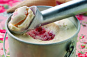 Clotted Cream and Strawberry Ice Cream 