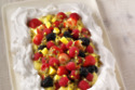 Sharing Pavlova with Lime Curd and Summer Berries