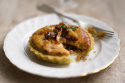 Sticky Shallot and Bacon Tart with Welsh Rarebit Topping