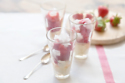 Strawberries, Elderflower Granita