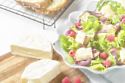 Summer Salad with Raspberries & Creamy White Toast