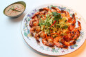 Griddled Prawn Thai Salad with a Peanut Dressing