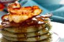 Fresh Herb Pancakes With Crispy American Bacon  & Clarks Maple Syrup