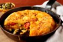 Spanish tortilla with Spanish olives and chorizo